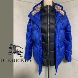 Burberry Kids Vibrant Blue Puffer Coat